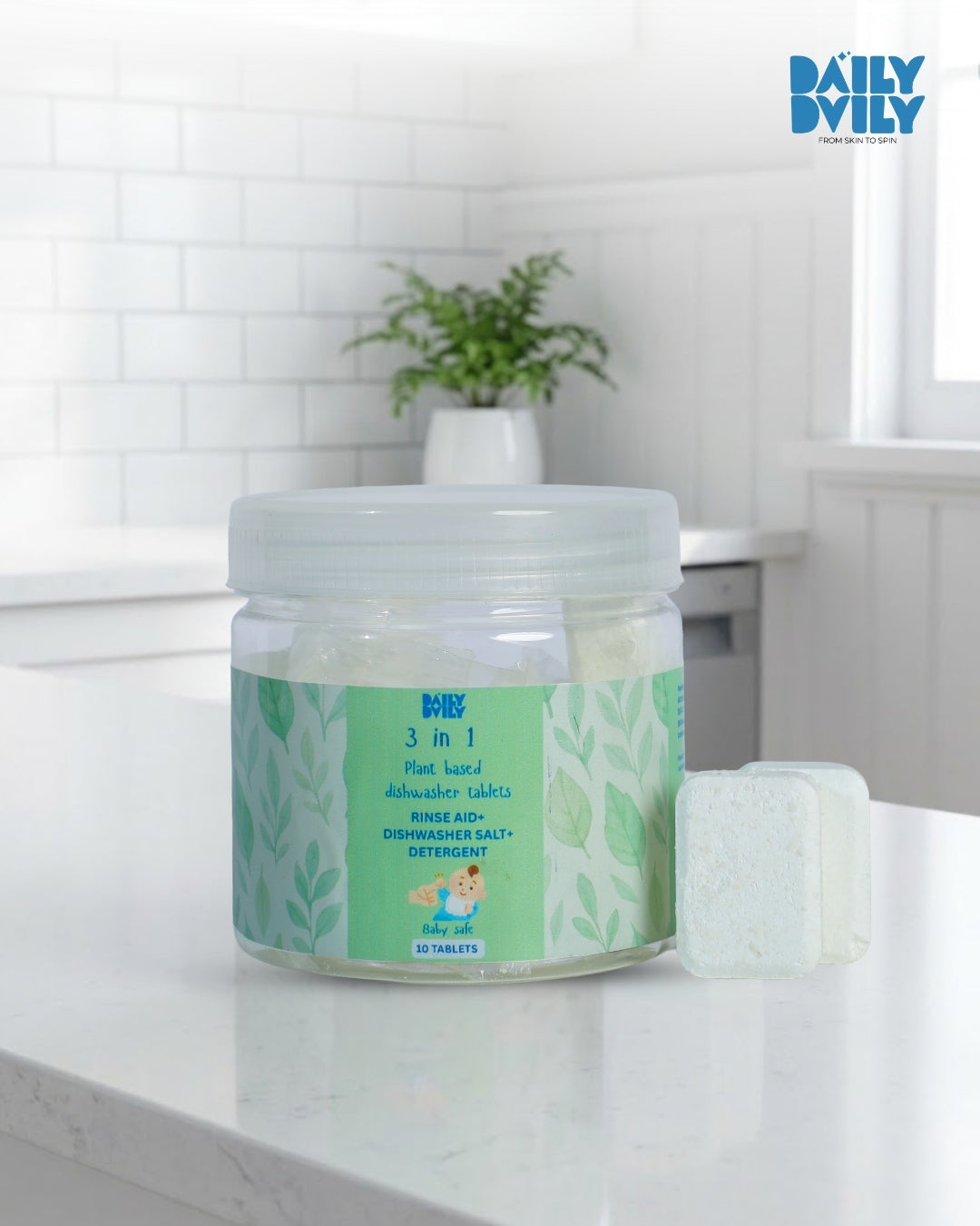 Dishwasher tablet 3in1