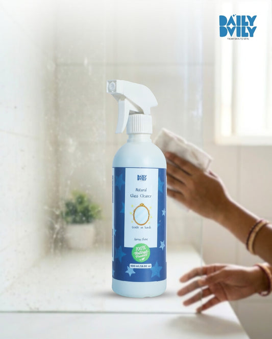 Natural glass cleaner