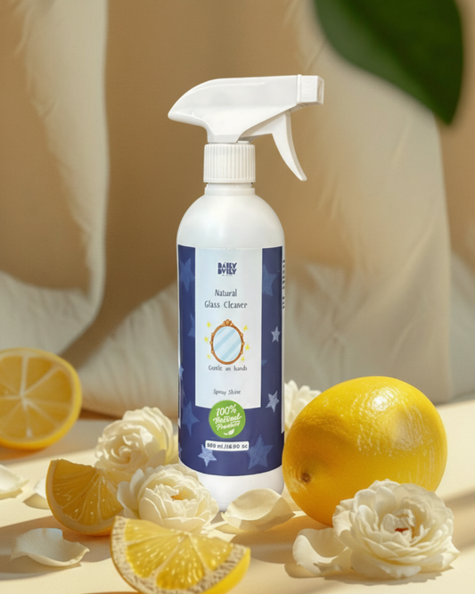 Natural glass cleaner