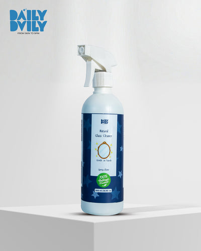 Natural glass cleaner