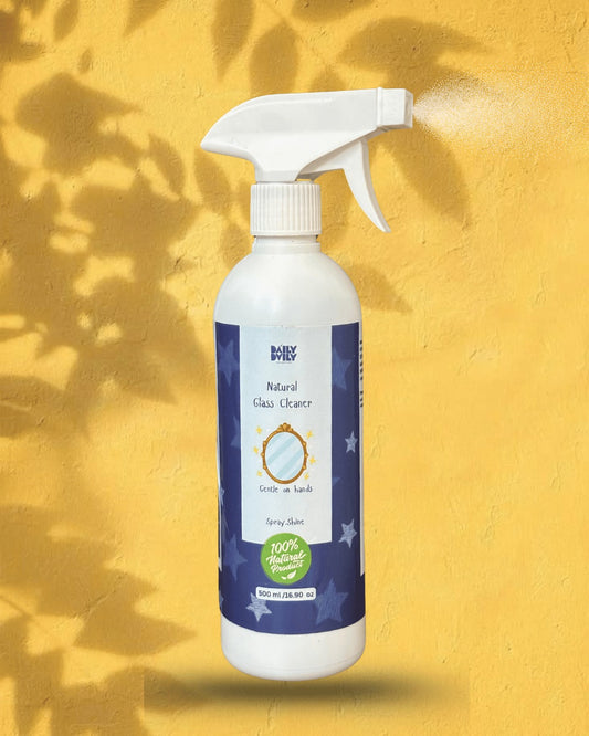 Natural glass cleaner