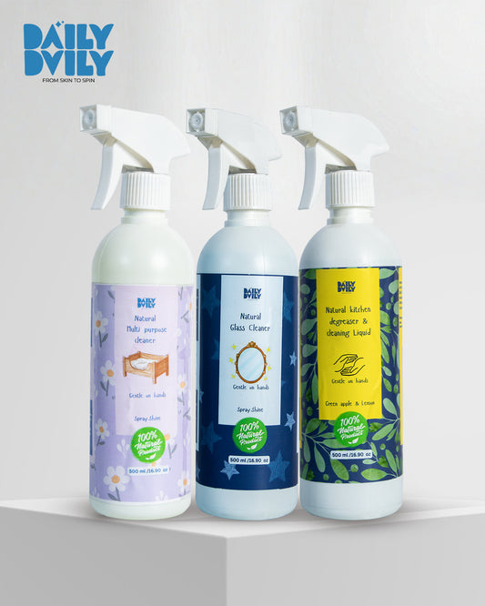 Daily Daily 3-in-1 Natural Cleaning Kit – 500ml Combo Pack