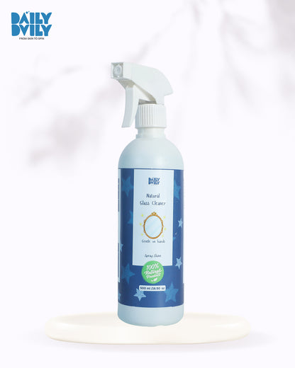 Natural glass cleaner
